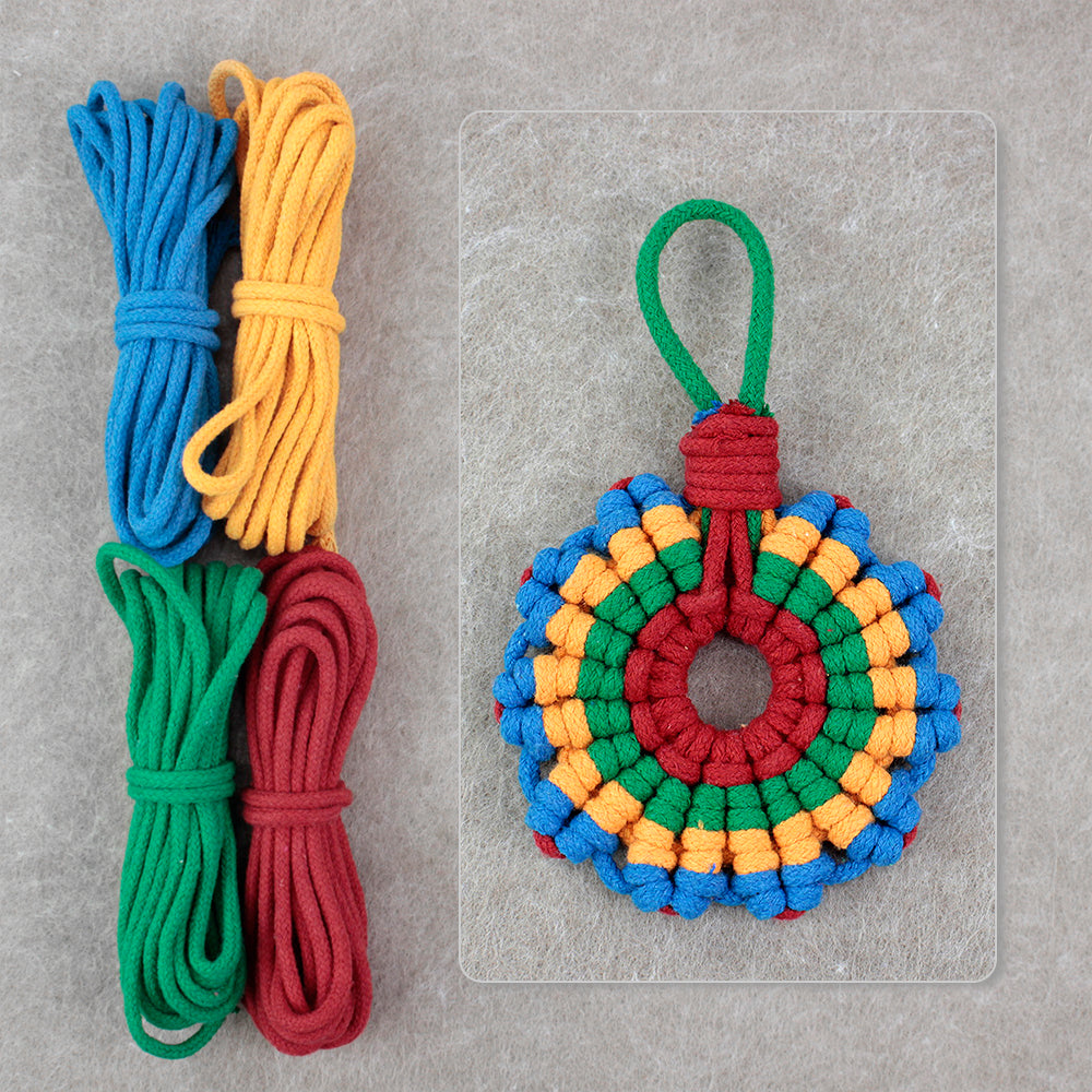 Sunflower Coaster Weaving Kit Macrame Kit | Hangable Decoration | Fits Most Cups | Heat Pad | Beginner-Friendly| Heat-Resistant Table Guard