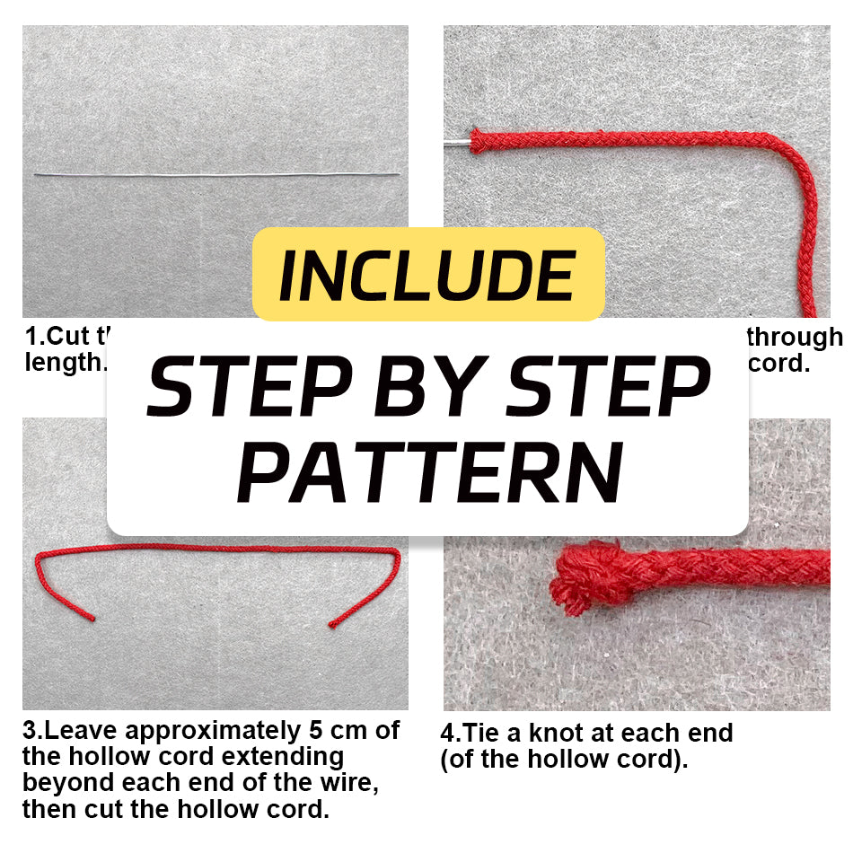 Macrame Kit Wire Christmas Pattern Weaving Kit | Multi-Shape Option | Single/Combined Making | Tabletop Decor | Beginner-Friendly