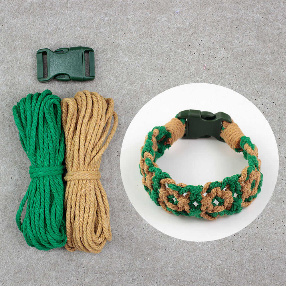 Square Pet Collar Weaving Kit Macrame Kit | Wide Style (Elegant & Cute) | Holiday DIY Handmade Gift | Beginner-Suitable