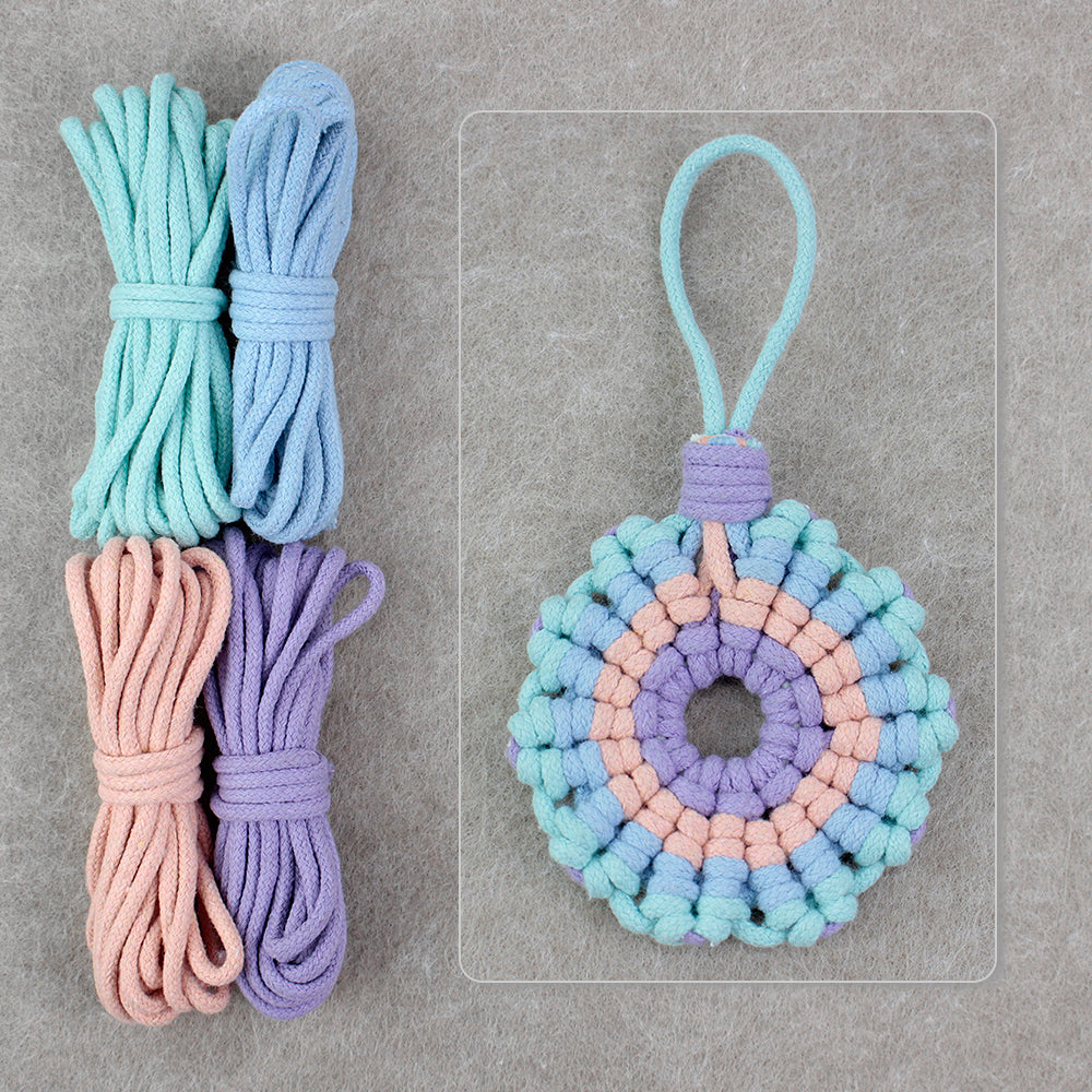 Sunflower Coaster Weaving Kit Macrame Kit | Hangable Decoration | Fits Most Cups | Heat Pad | Beginner-Friendly| Heat-Resistant Table Guard
