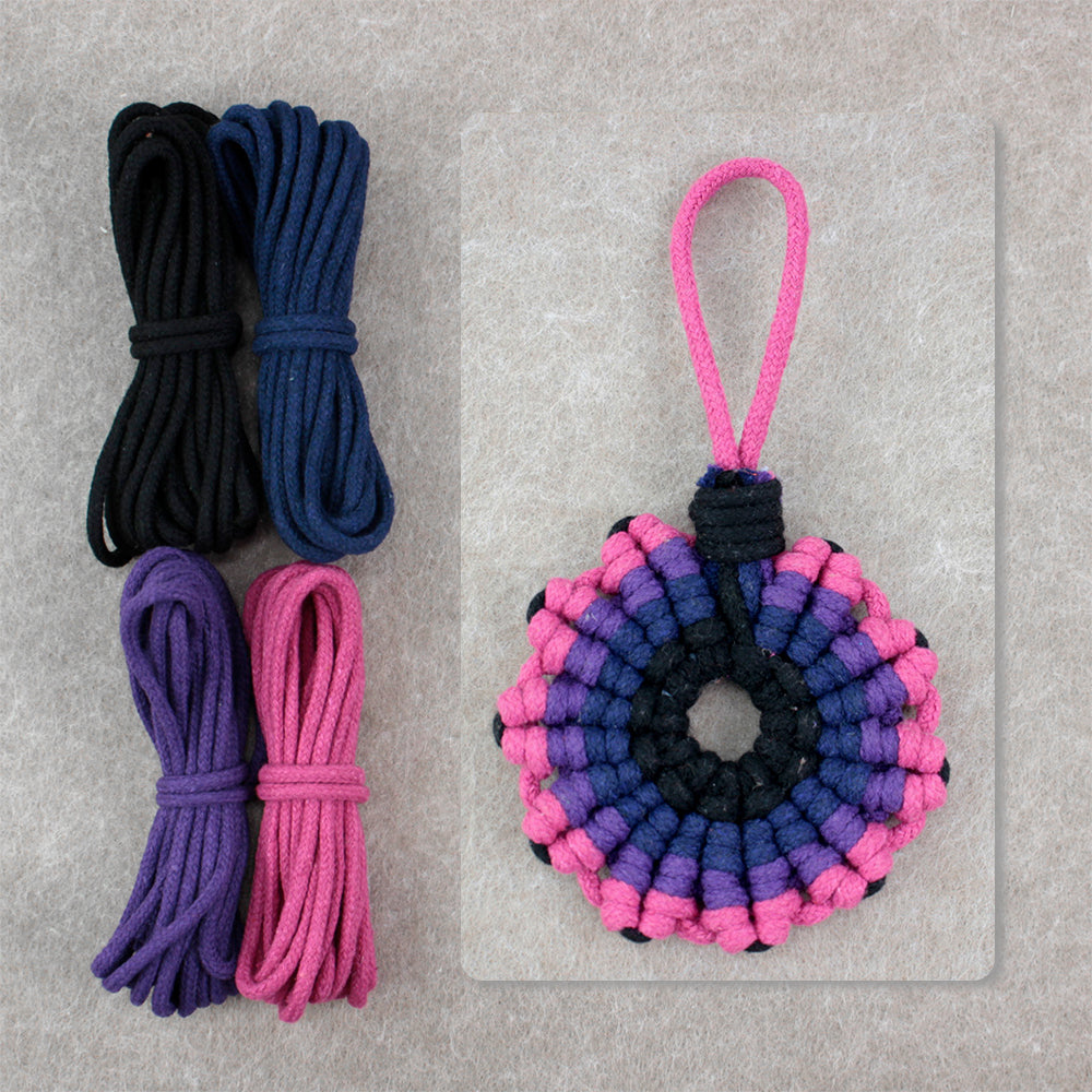 Sunflower Coaster Weaving Kit Macrame Kit | Hangable Decoration | Fits Most Cups | Heat Pad | Beginner-Friendly| Heat-Resistant Table Guard
