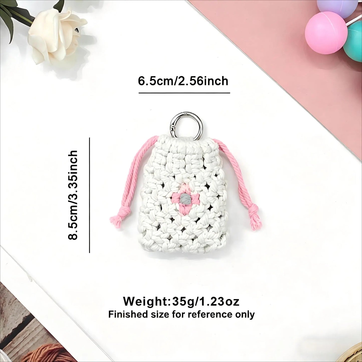 Macrame Kit for Beginners | DIY Daisy Macrame Earphone Storage Pouch Craft Kit