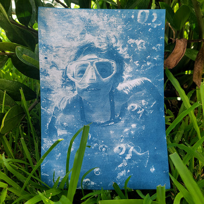 Cyanotype Set A4 Blank Cyanotype Film Kit 5-Sheet Trial Pack Custom Printable Patterns For Advanced DIY/Photography Enthusiasts