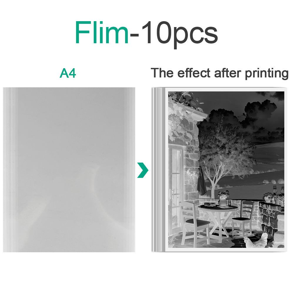 Cyanotype Set A4 Blank Cyanotype Film Kit 10-Sheet Value Pack Custom Printable Patterns For Advanced DIY/Photography Enthusiasts