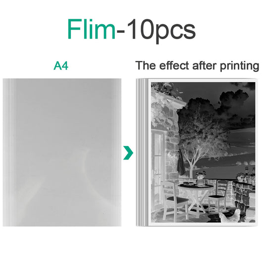 Cyanotype Set A4 Blank Cyanotype Film Kit 10-Sheet Value Pack Custom Printable Patterns For Advanced DIY/Photography Enthusiasts