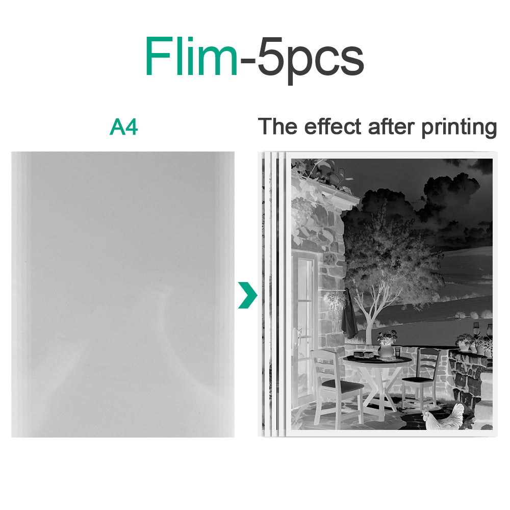 Cyanotype Set A4 Blank Cyanotype Film Kit 5-Sheet Trial Pack Custom Printable Patterns For Advanced DIY/Photography Enthusiasts