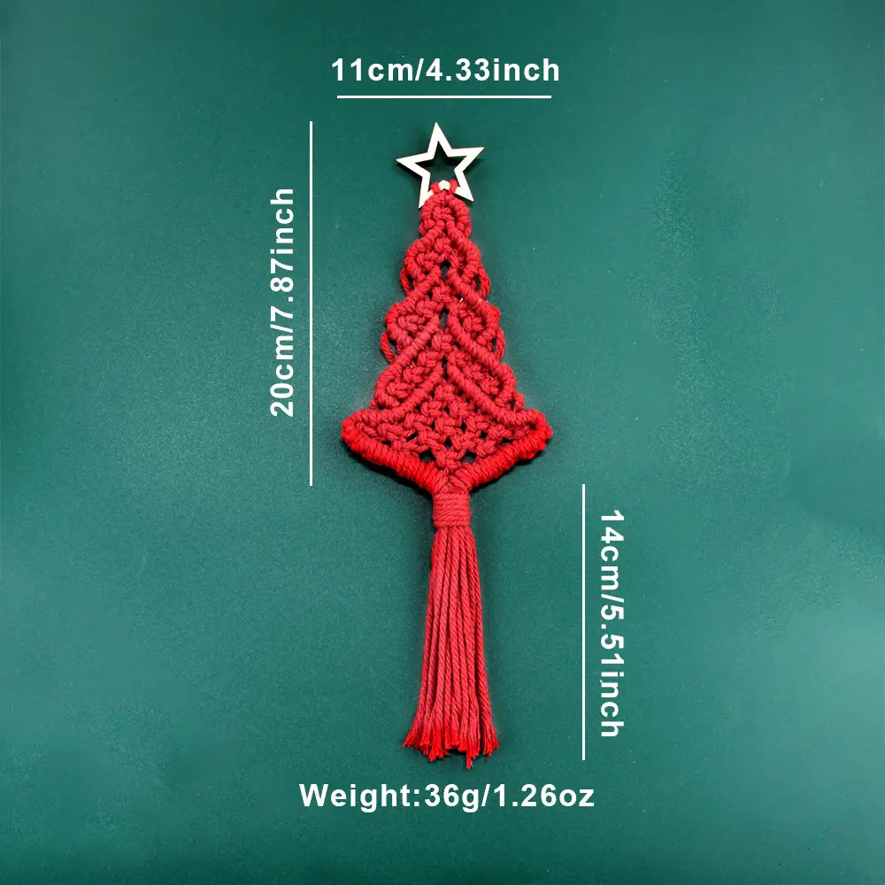 Macrame Kit for Beginners | DIY Christmas Tree Macrame Craft Kit