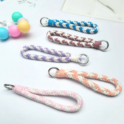 8-Strand Bracelet/Keychain Weaving Kit Macrame Kit | Multi-Contrast Colors | Phone Pendant/Bracelet | Beginner DIY Set