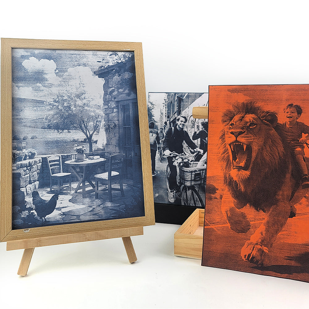 Cyanotype Set A4 Blank Cyanotype Film Kit 5-Sheet Trial Pack Custom Printable Patterns For Advanced DIY/Photography Enthusiasts