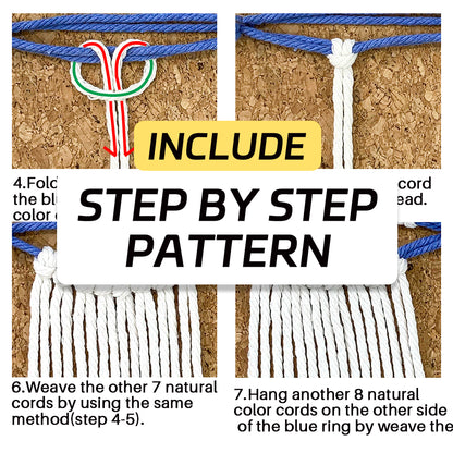 Daisy Earphone Bag Weaving Kit Macrame Kit | Drawstring Design | Adjustable Size | DIY Gift