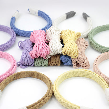 Headband DIY Weaving Kit Macrame Kit | Bohemian Style | Hair Band | Beginner-Friendly | Handmade Gift | Skull Top Lifting