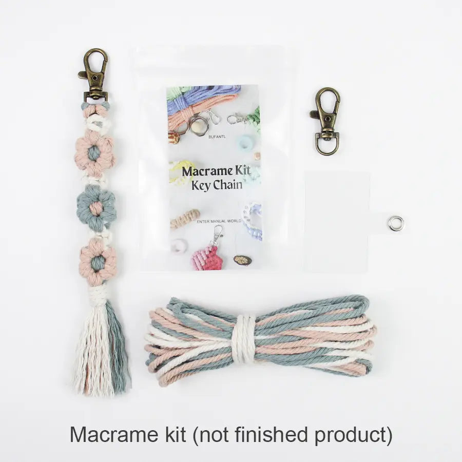 Macrame Kit for Beginners | DIY Daisy Macrame Keychain Craft Kit
