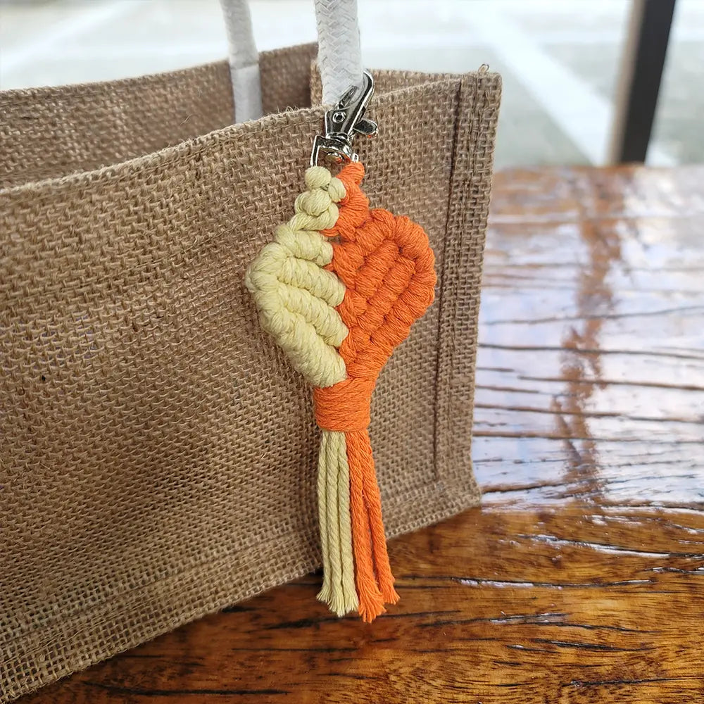 Macrame Kit for Beginners | DIY Heart Macrame Keychain Craft Kit