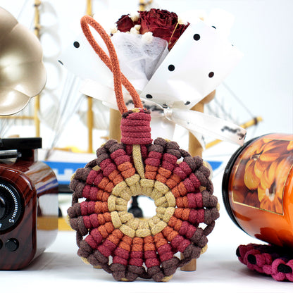 Sunflower Coaster Weaving Kit Macrame Kit | Hangable Decoration | Fits Most Cups | Heat Pad | Beginner-Friendly| Heat-Resistant Table Guard