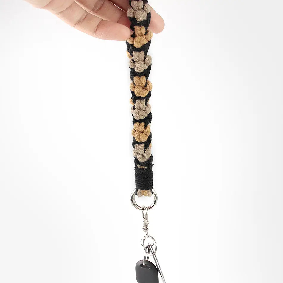 Macrame Kit for Beginners | DIY Cat‑Paw Element Macrame Keychain Wristband Craft Kit