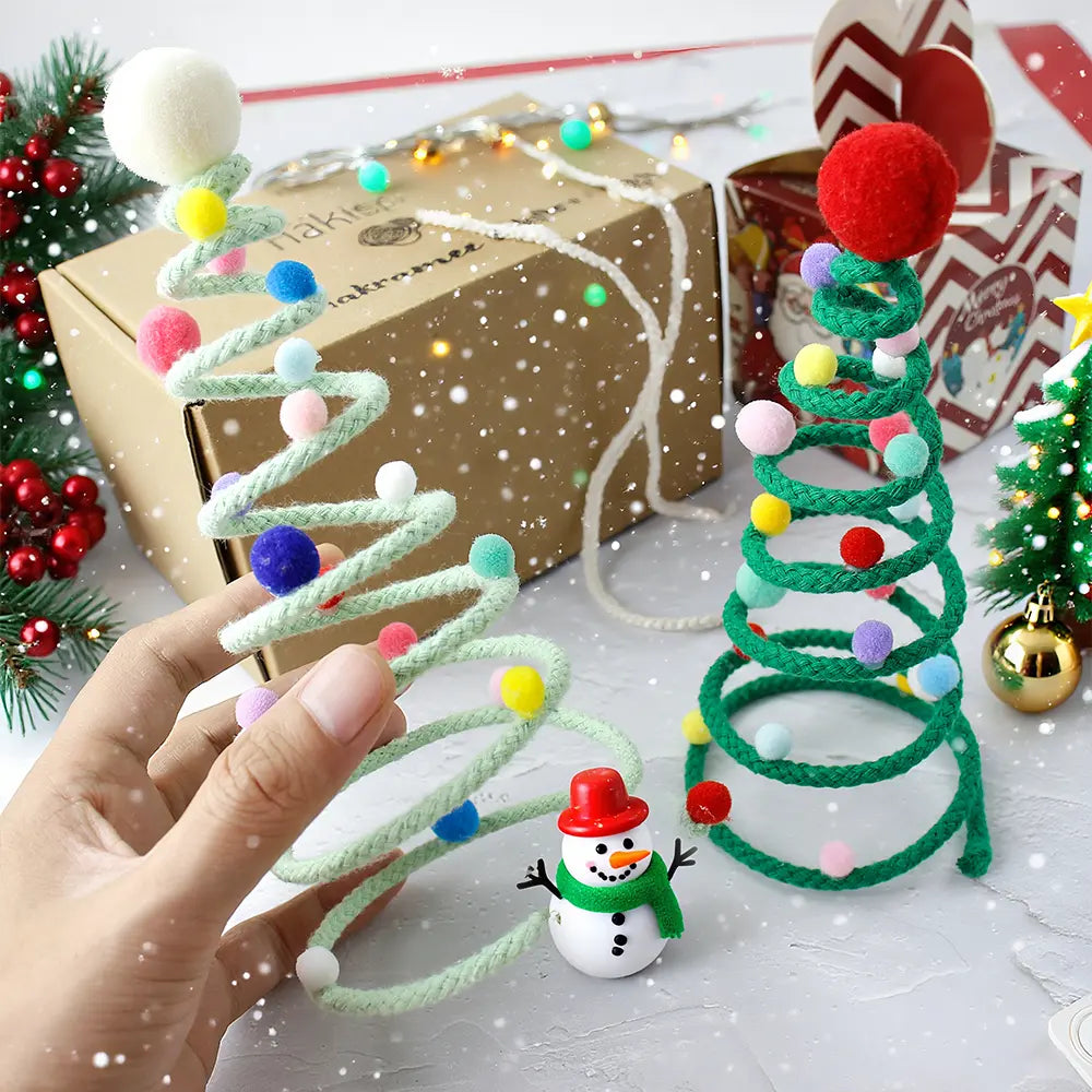 Macrame Kit for Beginners | DIY Wire Christmas Tree Ornament Macrame Craft Kit