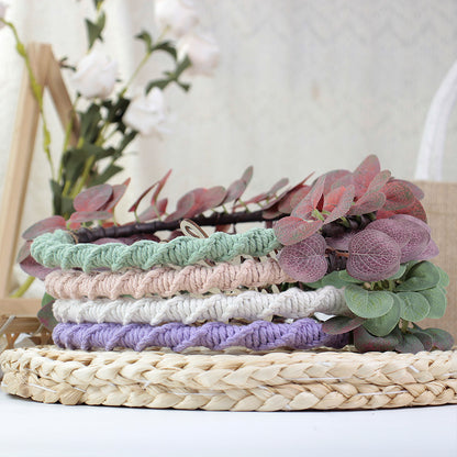 Macrame Kit Leaf Wreath Weaving Kit | 4-Color Option | Natural Wreath | Wall Decor | Beginner Weaving | Handmade Gift