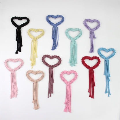 Heart Napkin Clip Weaving Kit Macrame Kit | Napkin Storage | Small Accessory | Beginner-Friendly | Handmade Decor Accessory