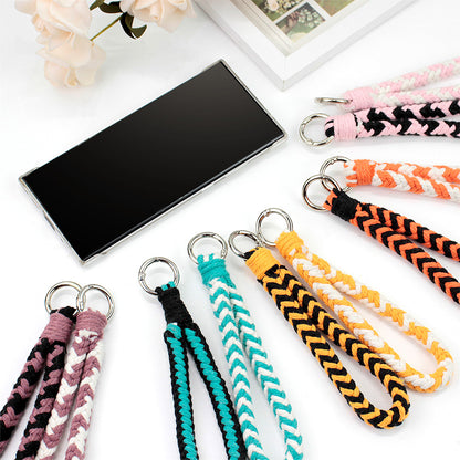 8-Strand Bracelet/Keychain Weaving Kit Macrame Kit | Multi-Contrast Colors | Phone Pendant/Bracelet | Beginner DIY Set