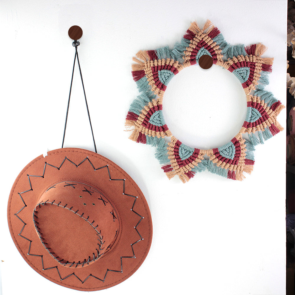 Macrame Kit Mandala Ring Macrame Kit | 3-Color Combination | Bedroom/Living Room Decor | Beginner-Friendly | DIY Gift