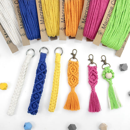 Mixed Weaving Kit Macrame Kit | Keychain/Decor Items | Premium Gift Box | Beginner-Friendly| 11 English Tutorials | Handmade Gift