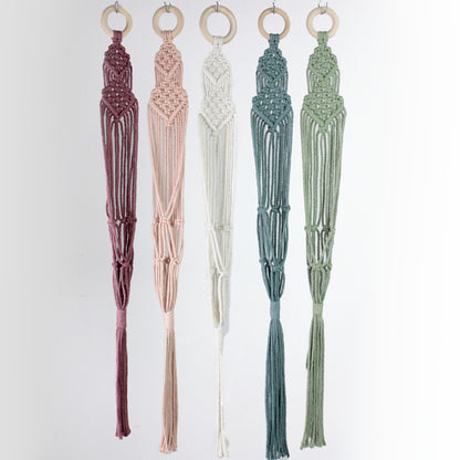 Macrame Kit Long Tassel Small Plant Hanger Weaving Kit | For Small-Medium Pots | Hanging Design | Space-Saving | Beginner-Friendly