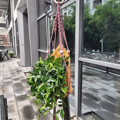 Long Tassel Plant Hanger Weaving Kit Macrame Kit | Plant Net Pocket | Hanging Storage | Handmade Gift | Beginner-Suitable
