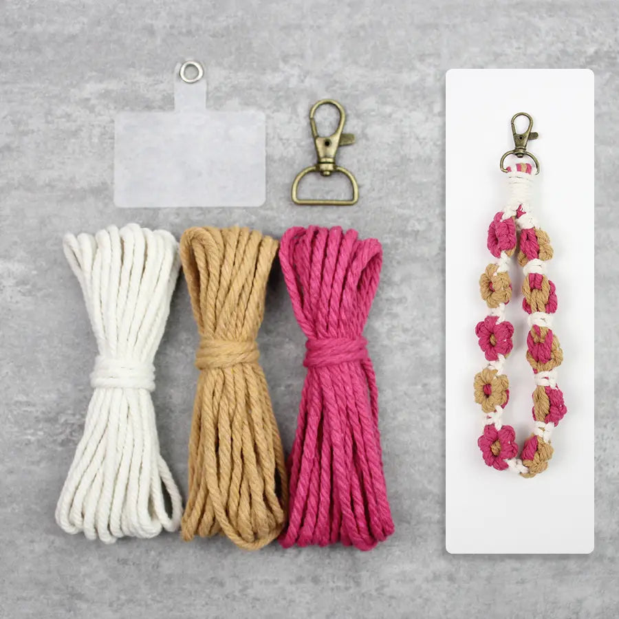 Macrame Kit for Beginners | DIY Daisy Macrame Wristband Craft Kit