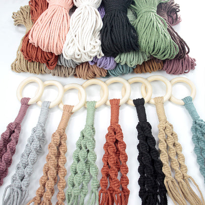 Long Tassel Plant Hanger Weaving Kit Macrame Kit | Plant Net Pocket | Hanging Storage | Handmade Gift | Beginner-Suitable