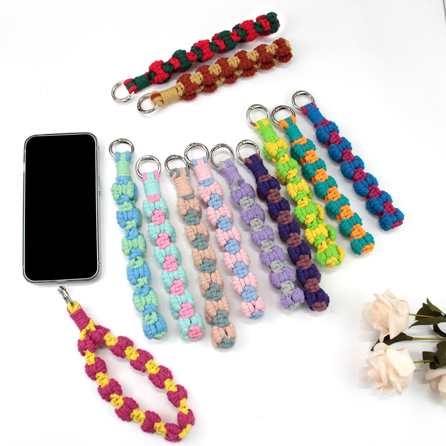 Bow Weaving Keychain Craft Kit Macrame Kit | Tutorial | Style-Adaptable | Keychain/Pendant/Bag Charm, Beginner DIY Set