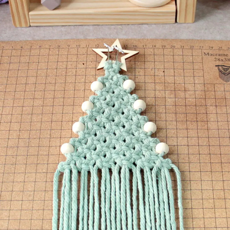 Macrame Kit for Beginners | DIY Christmas Tree Ornament Macrame Craft Kit