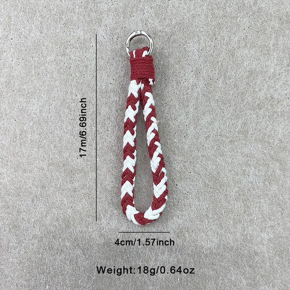 Macrame Kit for Beginners | DIY Eight‑Strand Braid Macrame Keychain Craft Kit