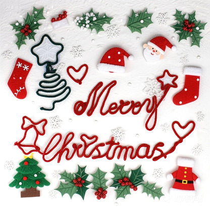 Wire "Christmas" Word Weaving Kit Macrame Kit | Gold/Silver Wire Accent | Holiday DIY Gift | Home Decor | Beginner-Friendly
