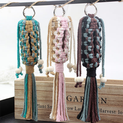 Pet Storage Bag Weaving Kit Macrame Kit | Poop Bag Holder | Compact & Convenient | Handmade Gift | Beginner-Suitable