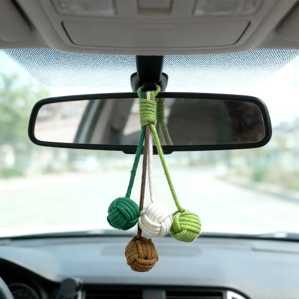 Macrame Kit for Beginners | DIY Ball‑Bell Macrame Keychain Craft Kit