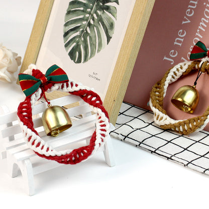 Mini Christmas Wreath Weaving Kit Macrame Kit | Car/Home Use | Holiday DIY Gift | Beginner-Suitable | Multi-Scene Decor