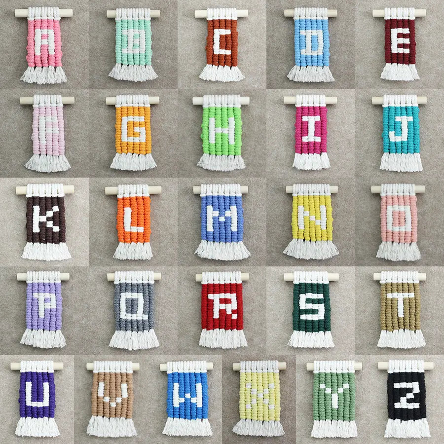 Macrame Kit for Beginners | DIY Letter Macrame Keychain Craft Kit