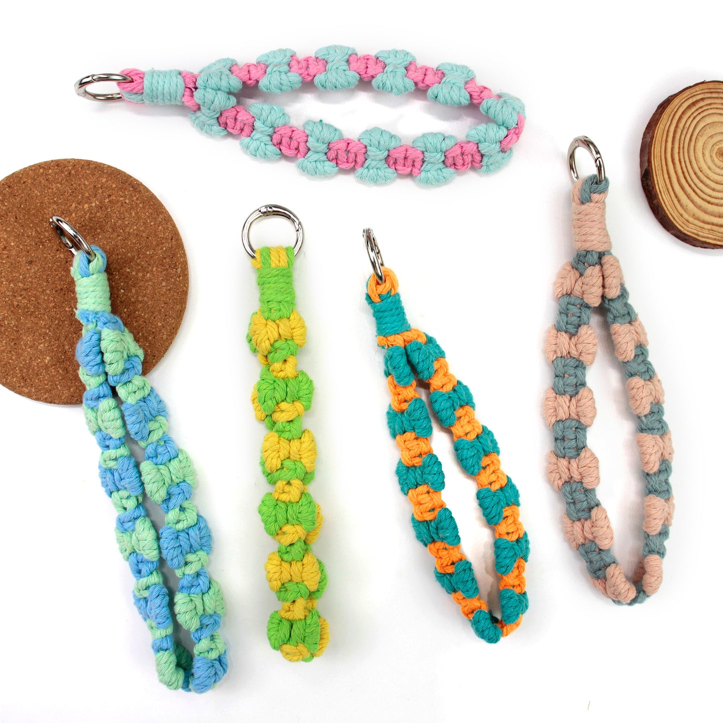 Bow Weaving Keychain Craft Kit Macrame Kit | Tutorial | Style-Adaptable | Keychain/Pendant/Bag Charm, Beginner DIY Set