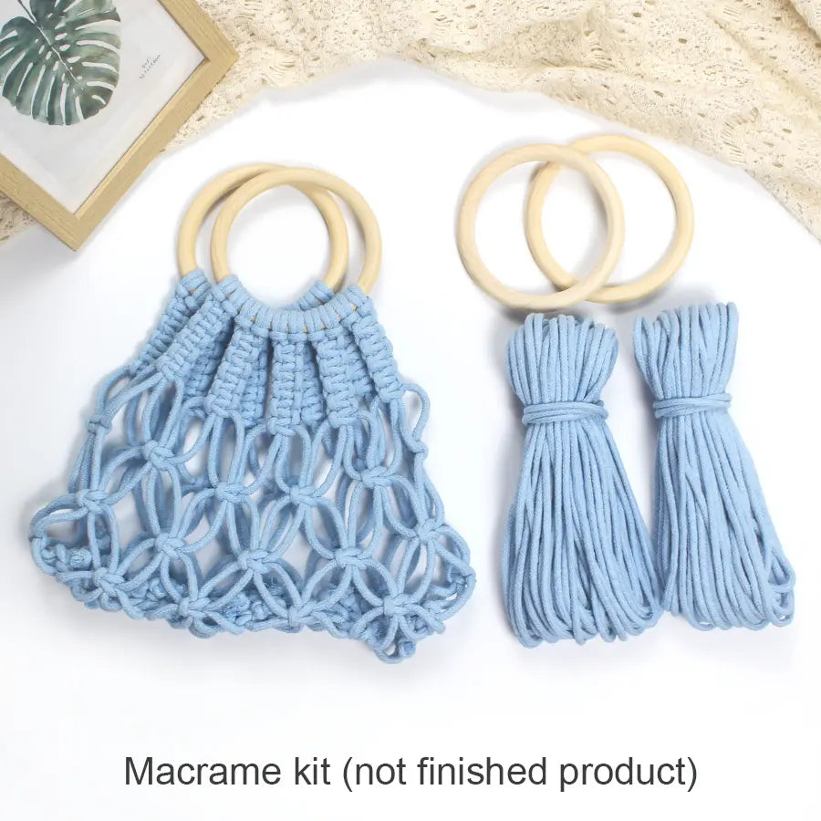 Macrame Kit for Beginners | DIY Hollow Macrame Tote Bag Craft Kit