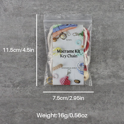Girl Weaving Keychain Craft Kit Macrame Kit | Fringe Skirt | DIY Valentine's Gift, Beginner-DIY