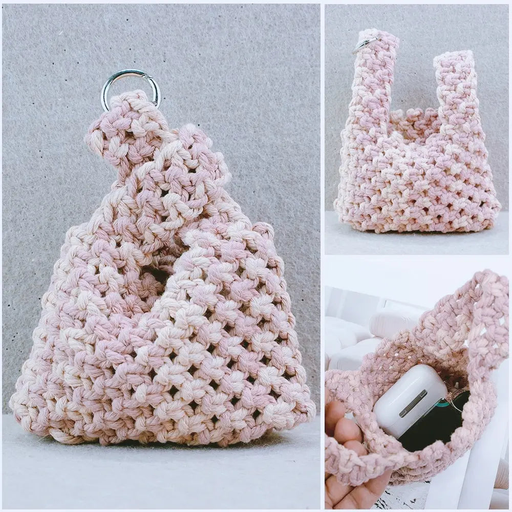 Macrame Kit for Beginners | DIY Macrame Small Storage Pouch Craft Kit