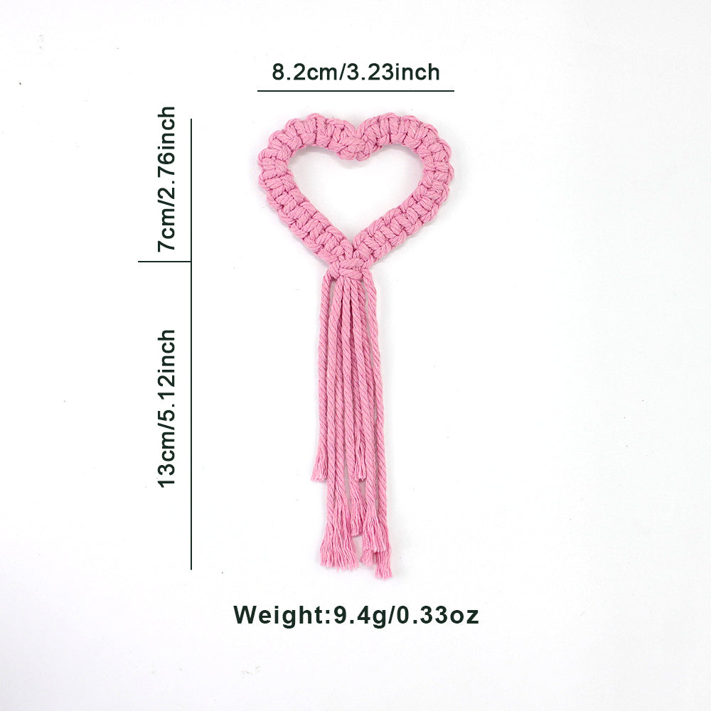 Heart Napkin Clip Weaving Kit Macrame Kit | Napkin Storage | Small Accessory | Beginner-Friendly | Handmade Decor Accessory