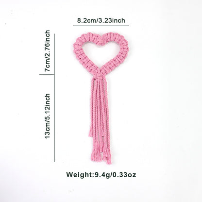 Heart Napkin Clip Weaving Kit Macrame Kit | Napkin Storage | Small Accessory | Beginner-Friendly | Handmade Decor Accessory