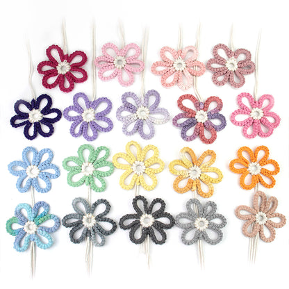 Six-Petal Flower Macrame DIY Kit - Polyester-Cotton Weaving Supplies with English Tutorial | Handmade Craft Set
