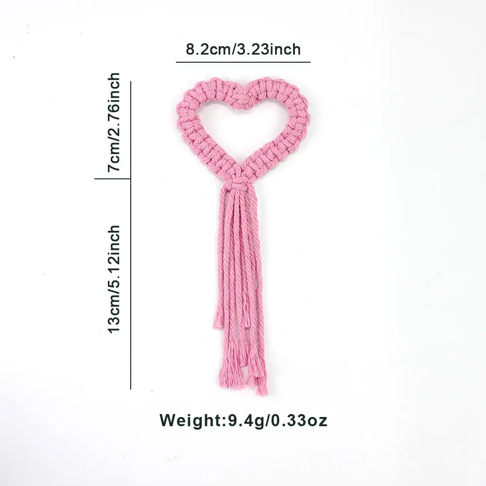 Macrame Kit for Beginners, Boho Heart Napkin Ring DIY Kit, Wedding Valentine Decor
