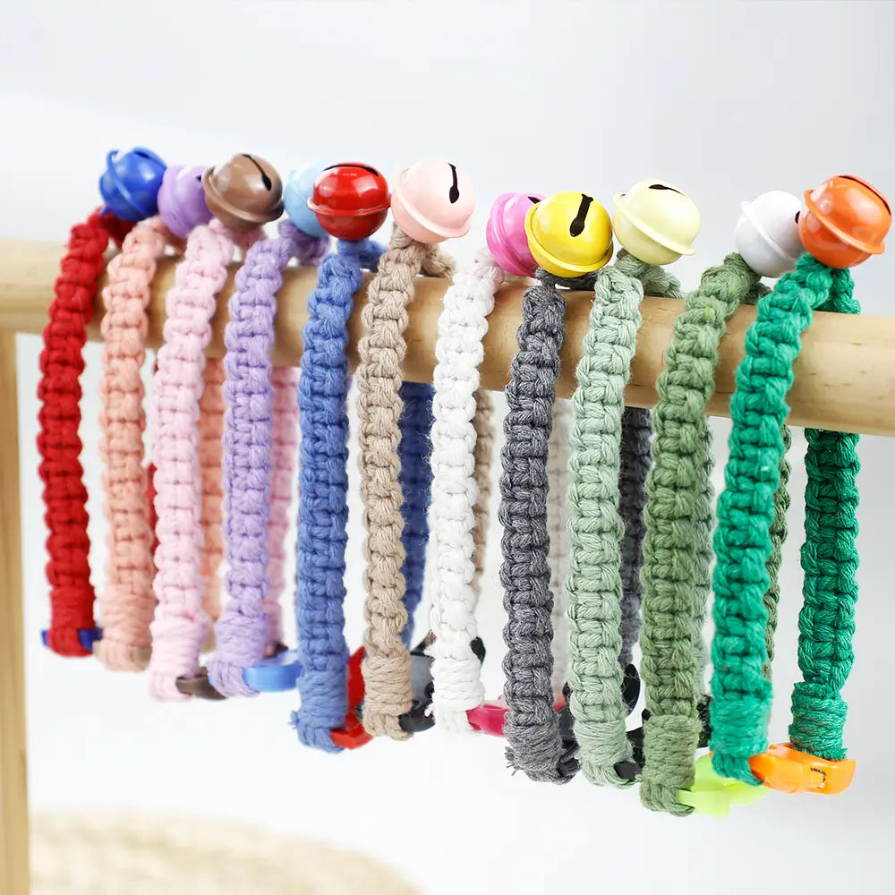 Macrame Kit for Beginners, Boho Pet Collar DIY Kit, Cat Dog Necklace Handmade Gift