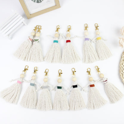 Girl Weaving Keychain Craft Kit Macrame Kit | Fringe Skirt | DIY Valentine's Gift, Beginner-DIY