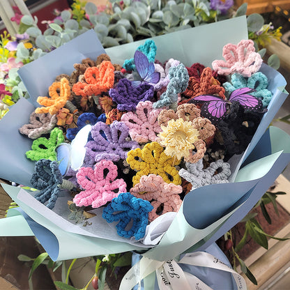 Handmade Flower Macrame DIY Kit - All-in-One Weaving Supplies with English Tutorial | Craft Set