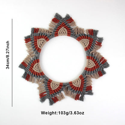 Macrame Kit Mandala Ring Macrame Kit | 3-Color Combination | Bedroom/Living Room Decor | Beginner-Friendly | DIY Gift