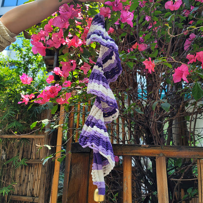 Macrame Kit Spiral Wind Chime Weaving Kit | Gradient Color | Wave Shape | Gold Bell | Beginner Weaving
